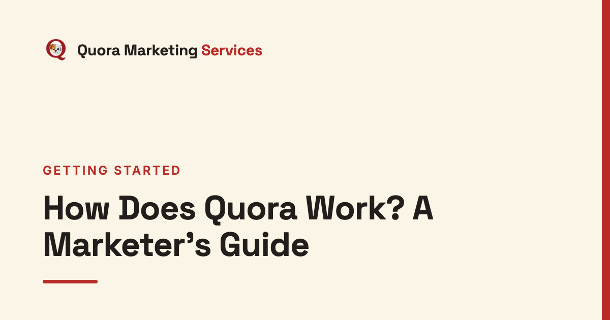 How Does Quora Work? A Marketer's Guide