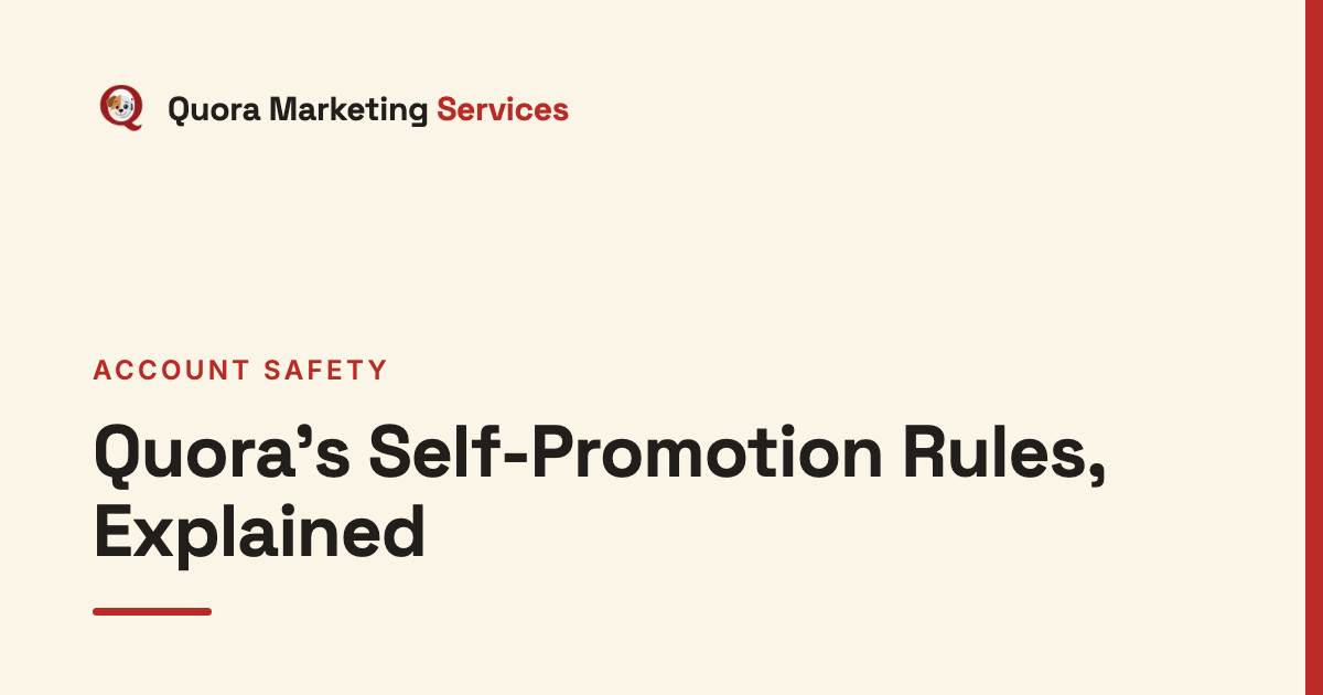 Quora's Self-Promotion Rules, Explained